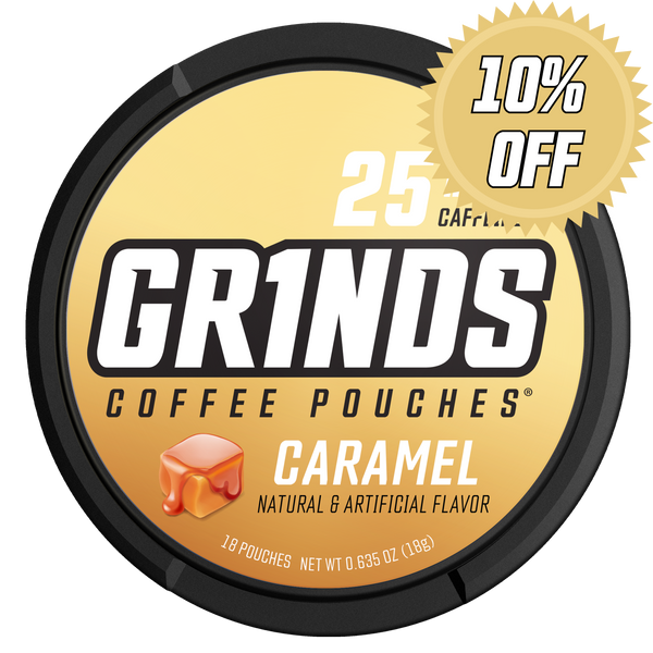 does grinds coffee pouches have tobacco Energy Grinds Pouches have a plan Caramel - Single Can