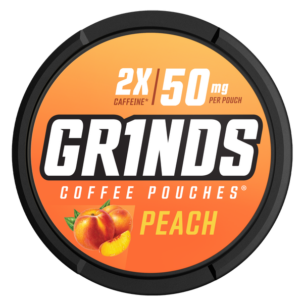 Energy Tobacco Alternative Grinds Coffee Pouches Peach