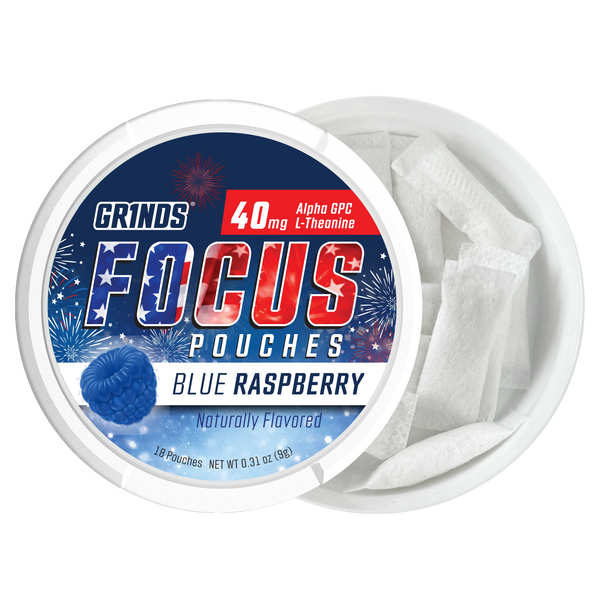 Grinds Blue Raspberry USA 250 | Nootropic | #1 Alternative Pouch