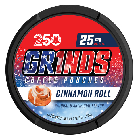 Grinds Cinnamon Roll USA 250 | Caffeine Energy | #1 Alternative
