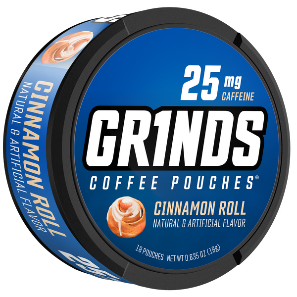 Grinds Cinnamon Roll | Caffeine Energy | #1 Alternative Pouch