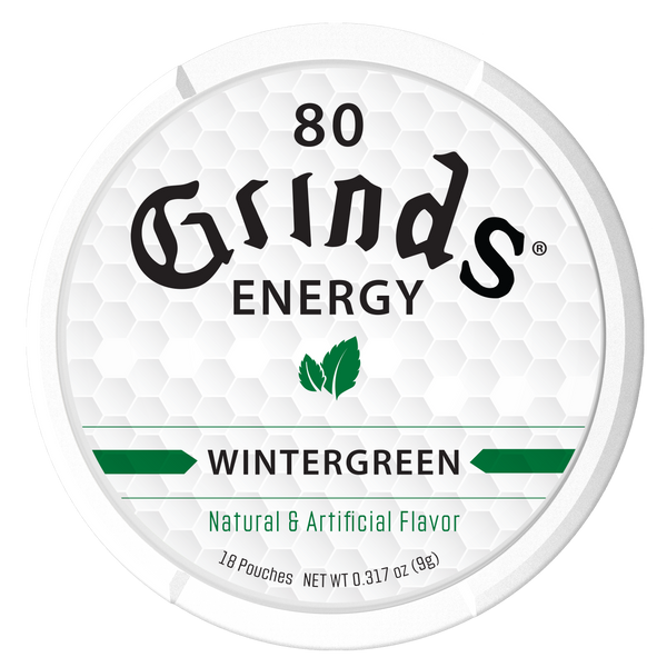 Grinds Wintergreen | Caffeine Energy | #1 Alternative Pouch Brand