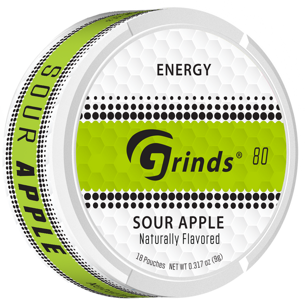 Grinds Sour Apple | Caffeine Energy | #1 Alternative Pouch Brand