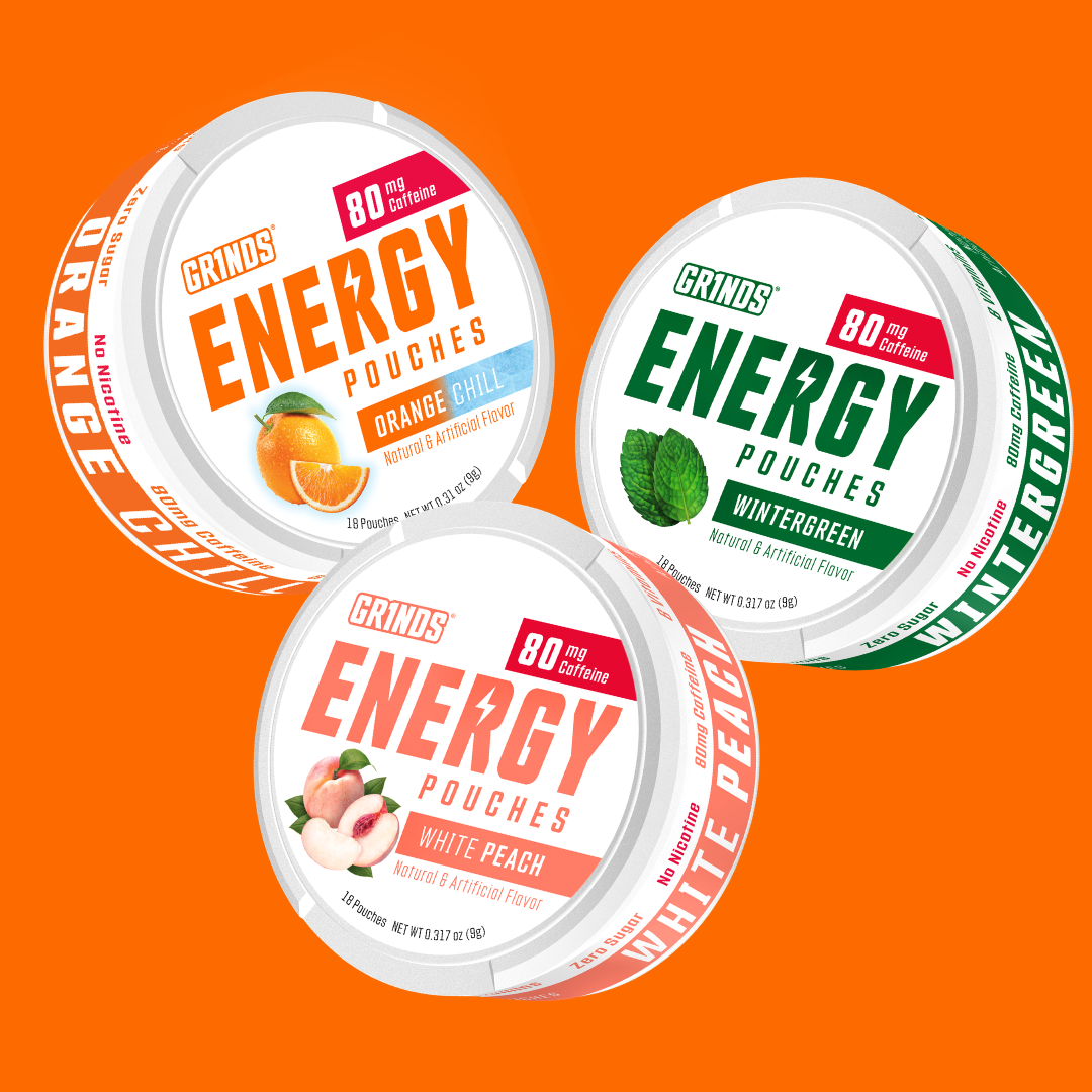 3-Pack Energy Sampler – Grinds Coffee Pouches
