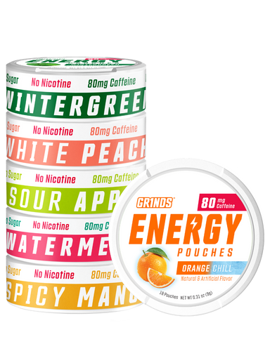 NEW 6-Pack Energy Sampler – Grinds Coffee Pouches