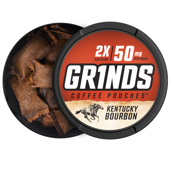 Grinds Kentucky Bourbon | Caffeine Energy | #1 Alternative Pouch