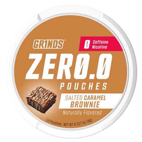 Grinds Salted Caramel Brownie | Flavored Pouches | #1 Alternative
