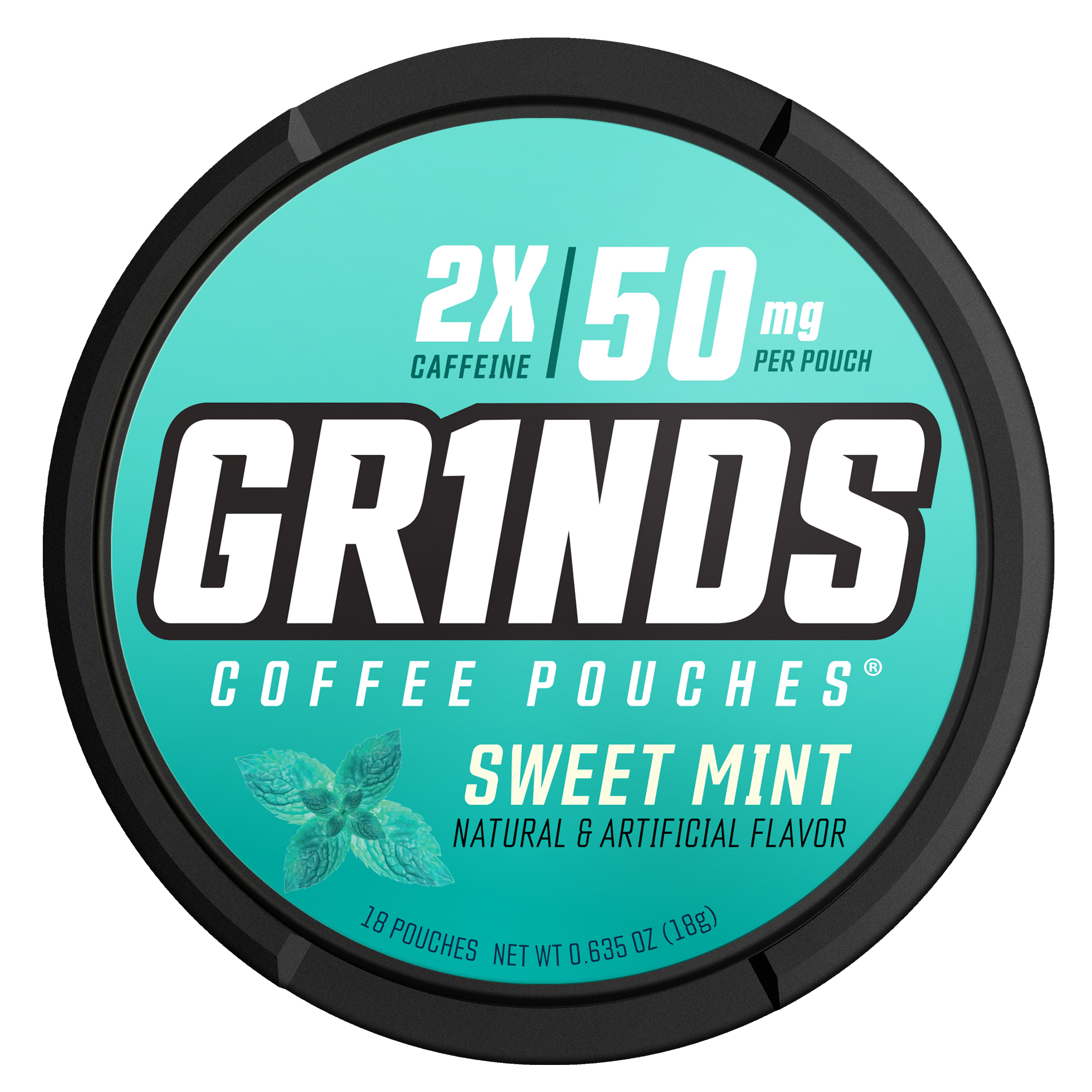 Grinds Sweet Mint - Single Can Coffee Pouches