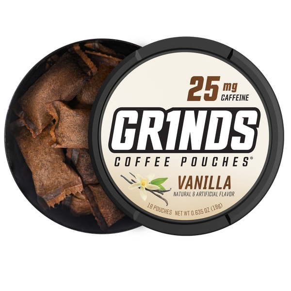 Grinds Vanilla | Caffeine Energy | #1 Alternative Pouch Brand