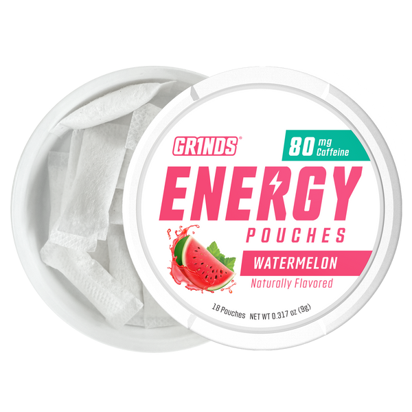 Grinds Watermelon | Caffeine Energy | #1 Alternative Pouch Brand
