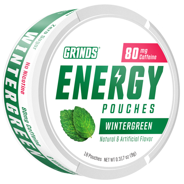 Grinds Wintergreen | Caffeine Energy | #1 Alternative Pouch Brand