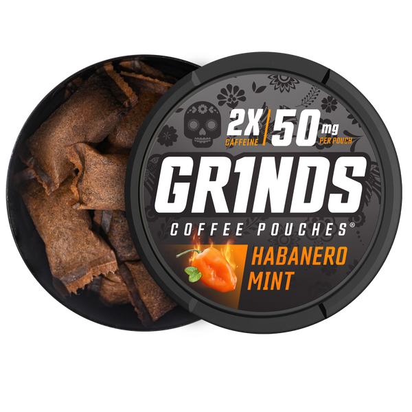 JUNDUB★GRIND Grinds Habanero Mint | Caffeine Energy | #1 Alternative Pouch
