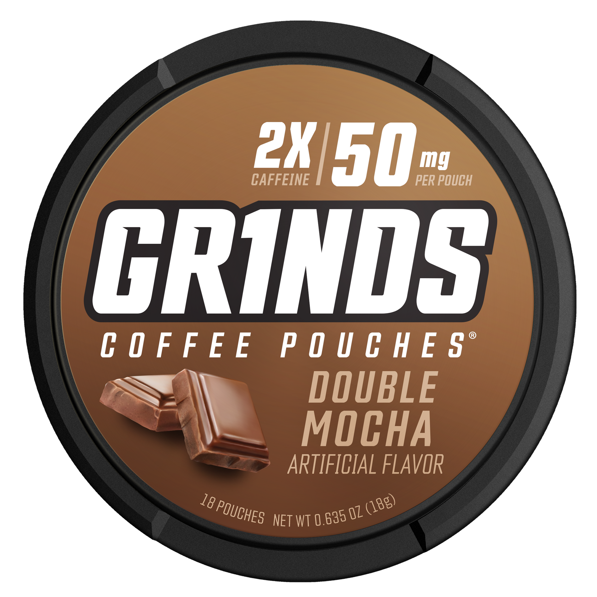 Grinds Double Mocha | Caffeine Energy | #1 Alternative Pouch Brand