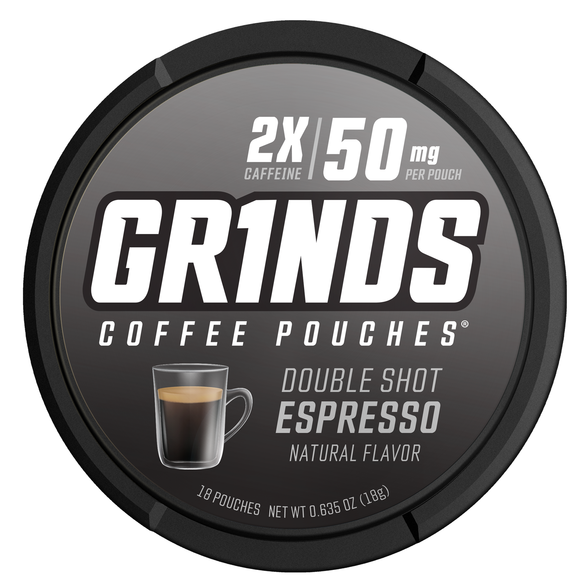 Grinds Double Shot Espresso | Caffeine Energy | #1 Alternative