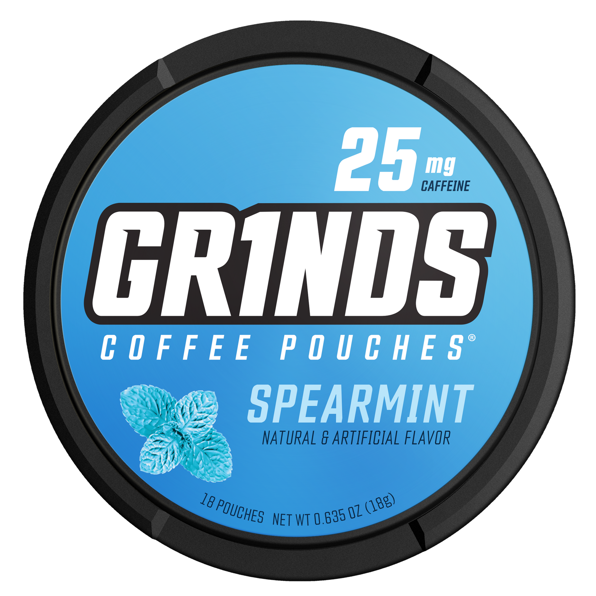 Grinds Spearmint | Caffeine Energy | #1 Alternative Pouch Brand
