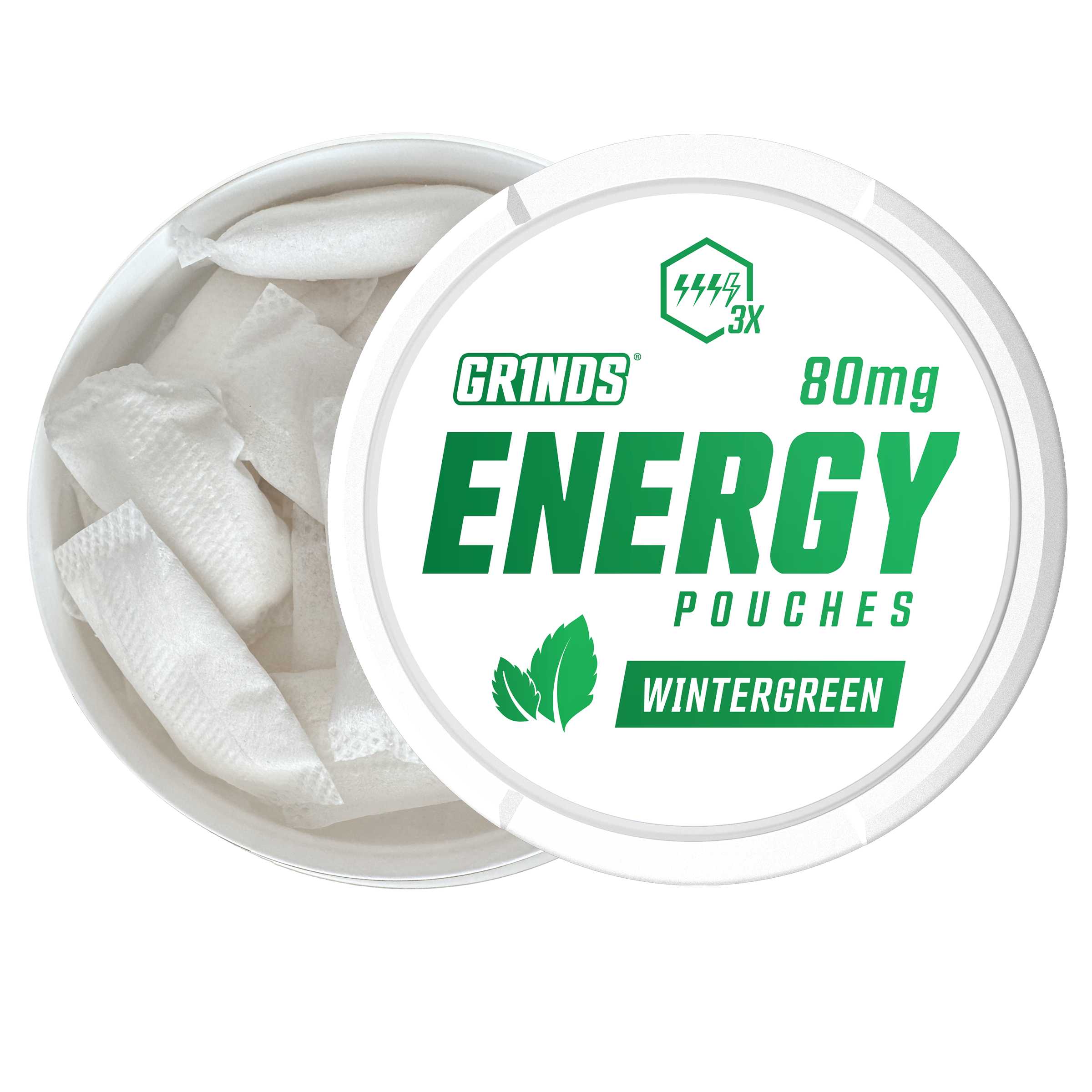 Grinds Wintergreen | Caffeine Energy | #1 Alternative Pouch Brand